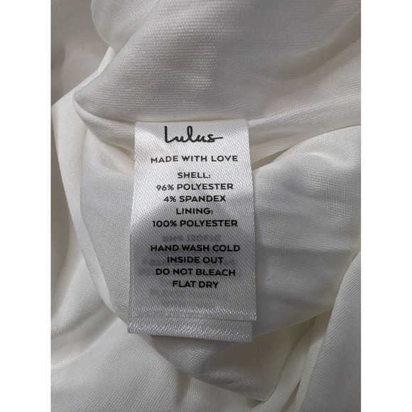 Size Small, LULUS Romance for the Ages White Long Sleeve Maxi Dress - Picture 9 of 9